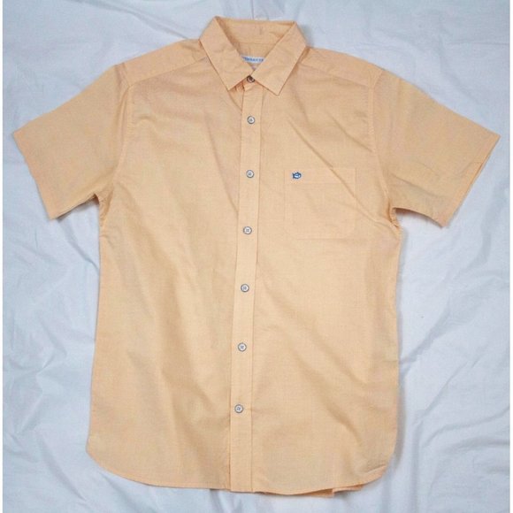 Southern Tide Tailored Fit Mens Short Sleeve Button Front Shirt Size Small - Picture 1 of 5